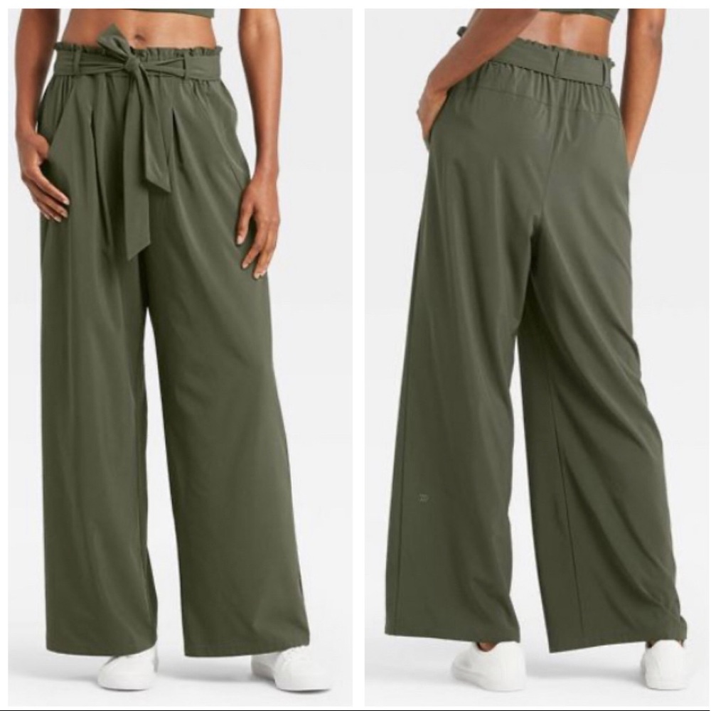 All in Motion Olive Wide Leg Pants